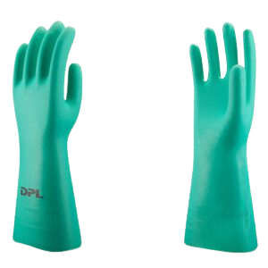rubber hand gloves for chemical handling